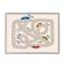 Stupell Industries Kid's Cartoon Car Road Map Fun Playful Streets in Gray Frame Wall Art